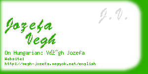 jozefa vegh business card